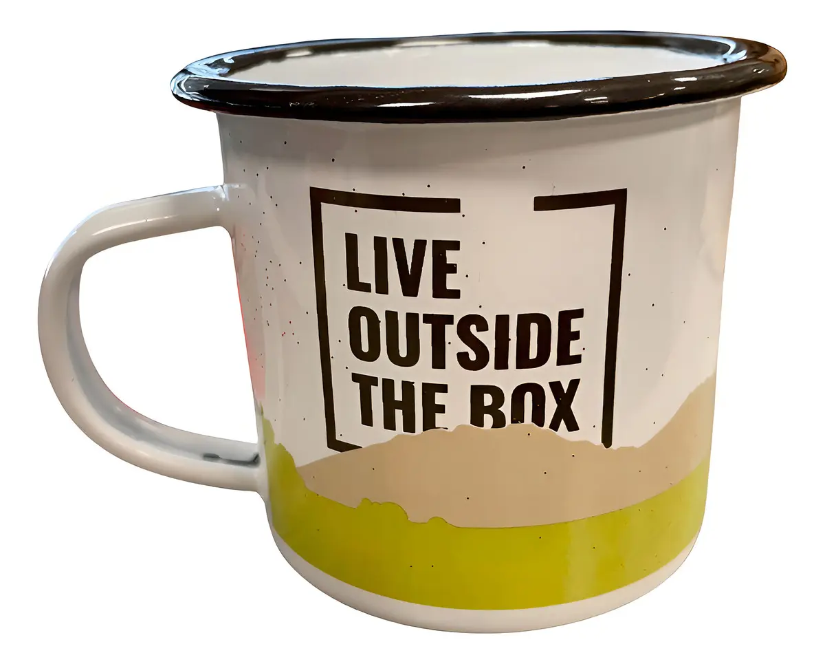 imagem Caneca de Aço Esmaltado Hawapi Montanha de 300ml